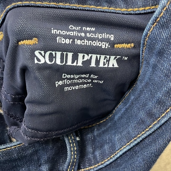 Athleta Sculptek Dark Wash Skinny Jeans Size 2P - Picture 5 of 5